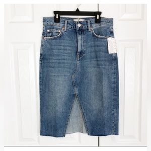 Free People We The Free Suzanne Denim Midi Skirt